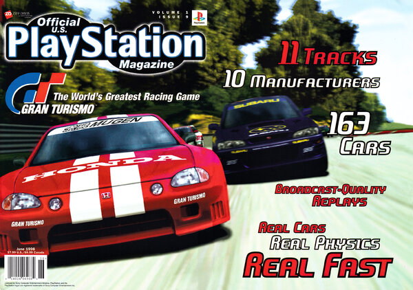 Official U.S. PlayStation Magazine Issue 009 (June 1998) cover